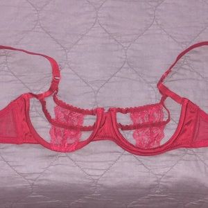 ASOS red open cup bra